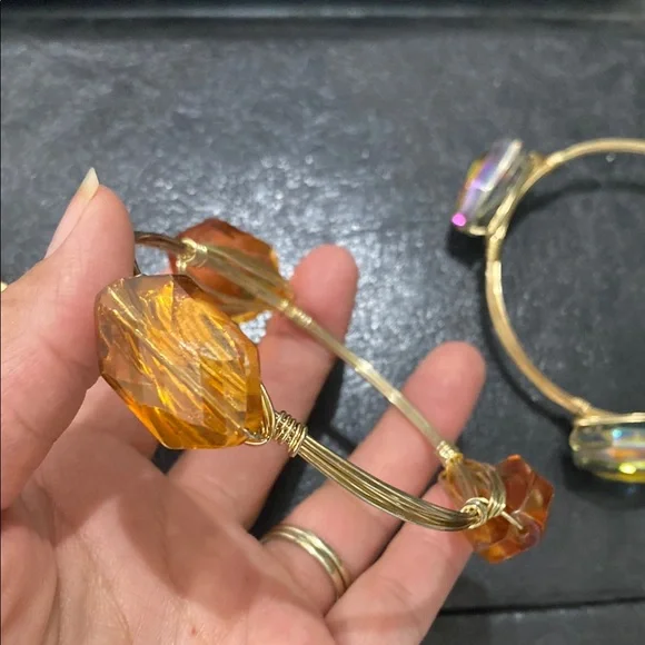 Bourbon and Bowties Gold and Red Bracelet - Picture 5 of 6